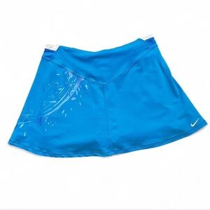 Nike Athletic Skirt floral blue size XS